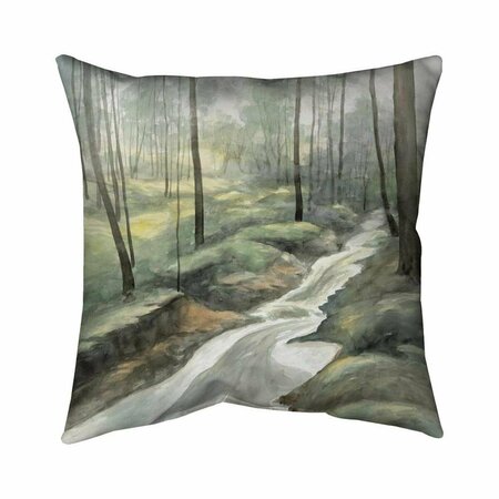BEGIN HOME DECOR 26 x 26 in. Waterfall-Double Sided Print Indoor Pillow 5541-2626-LA168